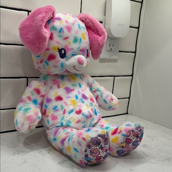 Build-A-Bear BAB Shopkins Puppy Dog Plush Confetti Hearts Cupcake 16” - Picture 9 of 10